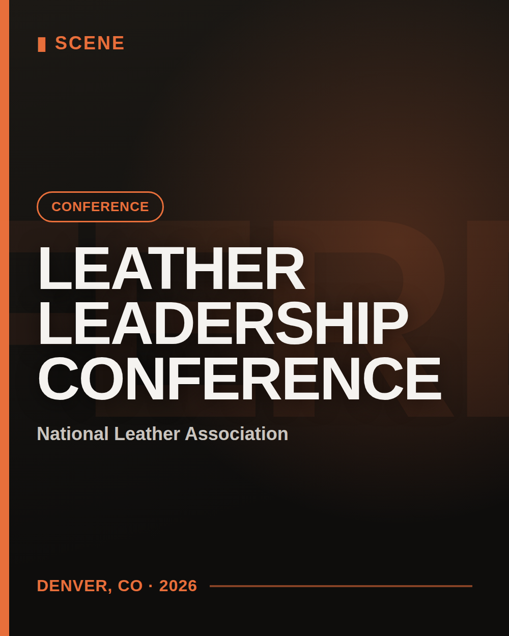 Poster for Leather Leadership Conference