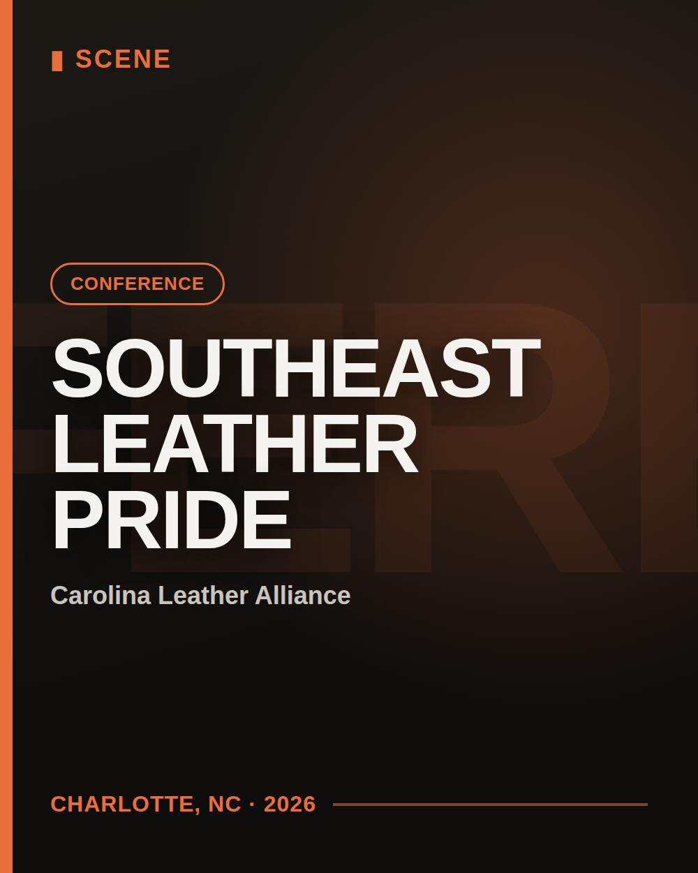 Poster for Southeast Leather Pride Weekend